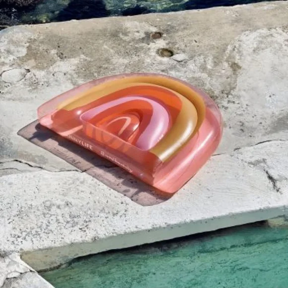 Pink Rainbow Adult Buoy - Lie On Rainbow SUNNYLIFE - Picture 2 of 7